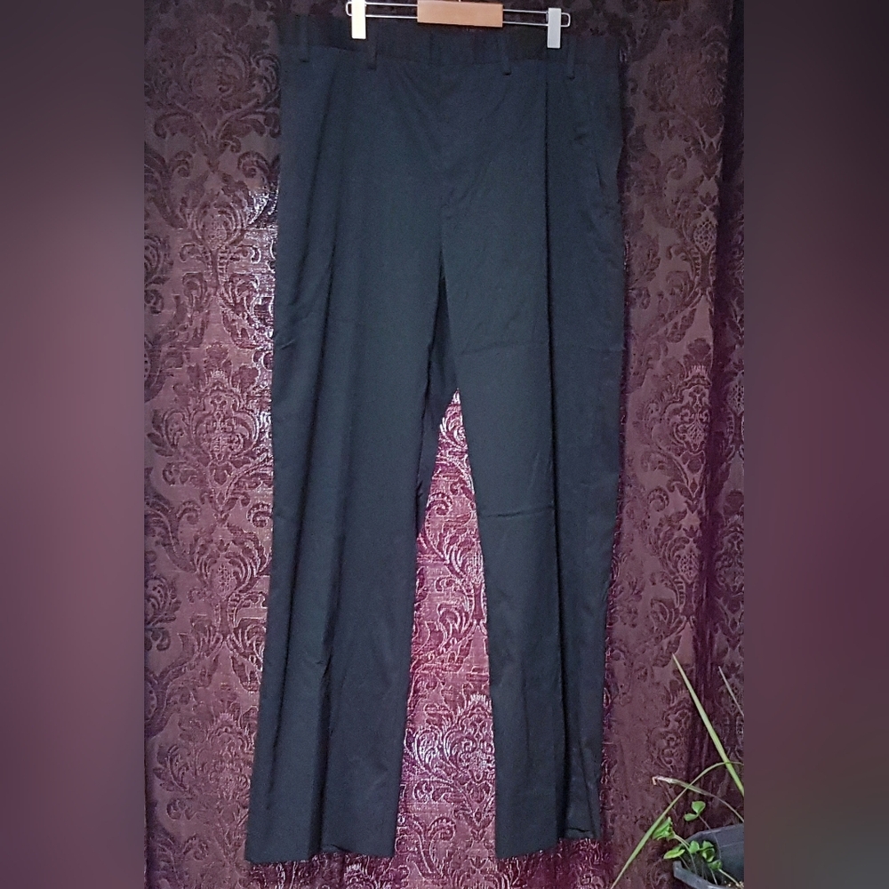 Merona Classic Men's Black Dress Pants Belt Loops 36/32